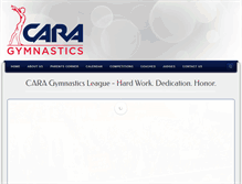 Tablet Screenshot of caragymnastics.org